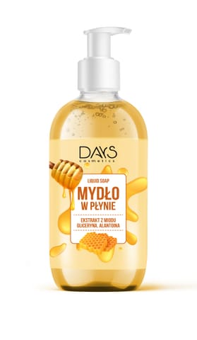 ⁨DAYS COSMETICS Mydło w płynie z ekstraktem z miodu 500 ml⁩ w sklepie Wasserman.eu