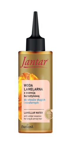 ⁨JANTAR Woda lamelarna z esencją bursztynową do włosów długich i niesfornych 150 ml⁩ w sklepie Wasserman.eu