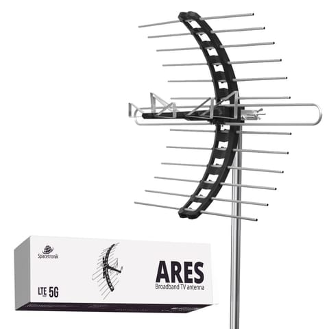 ⁨Antena szerokopasmowa DVB-T2 Spacetronik Ares 5G⁩ w sklepie Wasserman.eu