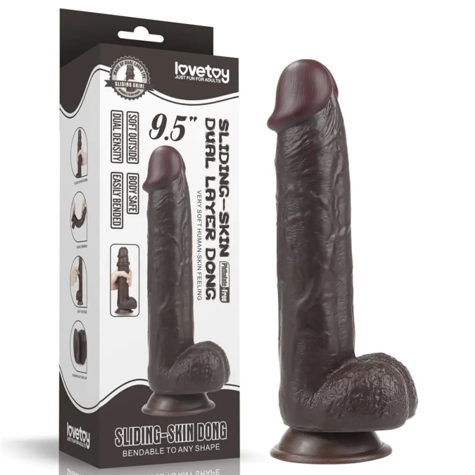 ⁨Dildo z przyssawką 24 cm Lovetoy⁩ w sklepie Wasserman.eu