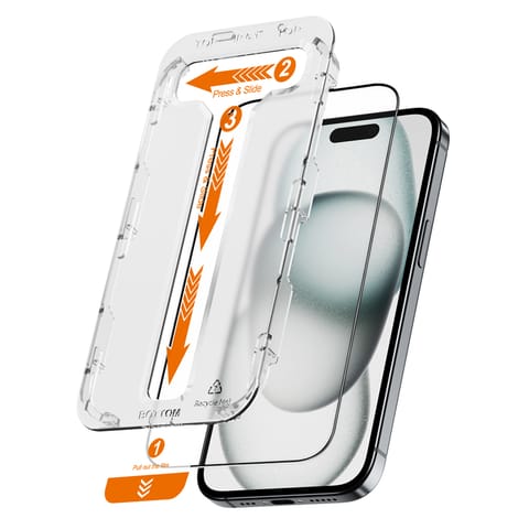 ⁨Crong EasyShield 2-Pack - Szkło hartowane iPhone 16 Plus / iPhone 15 Plus (2 sztuki)⁩ w sklepie Wasserman.eu