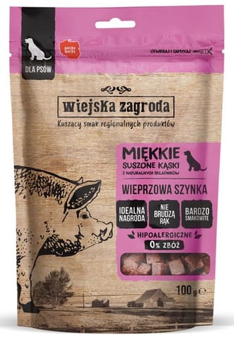 ⁨Wiejska Zagroda Przysmak Kąski - wieprzowa szynka 100g⁩ w sklepie Wasserman.eu