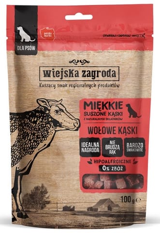 ⁨Wiejska Zagroda Przysmak Kąski - wołowina 100g⁩ w sklepie Wasserman.eu