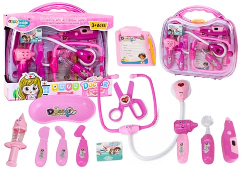 ⁨Zestaw Medyczny Małego Doktora W Walizce Światła Dźwięki Różowy⁩ w sklepie Wasserman.eu