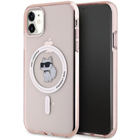 ⁨Karl Lagerfeld KLHMN61HFCCNOP iPhone 11 / Xr 6.1" różowy/pink hardcase IML Choupette MagSafe⁩ w sklepie Wasserman.eu