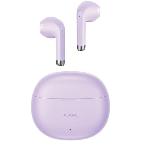 ⁨USAMS Słuchawki Bluetooth 5.3 TWS Rhymbo Series bezprzewodowe fioletowy/purple BHUYO04 (US-YO17)⁩ w sklepie Wasserman.eu