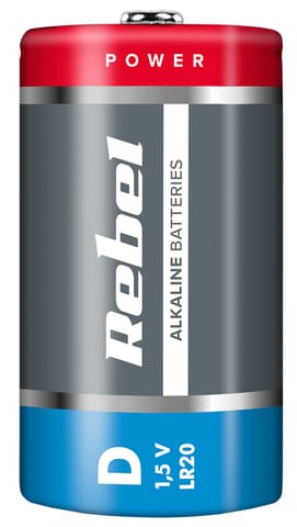 ⁨Rebel LR20 alkaline batteries⁩ at Wasserman.eu