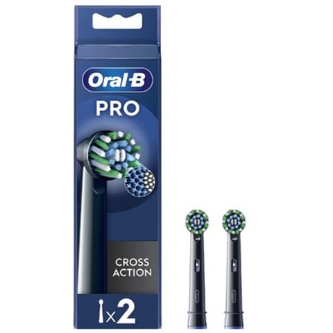 ⁨Oral-B | Replaceable toothbrush heads | EB50BRX-4 Cross Action | Heads | For adults | Number of brush heads included 4 | Black⁩ at Wasserman.eu