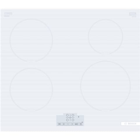 ⁨Bosch | Hob | PUE612BB1J | Induction | Number of burners/cooking zones 4 | Touch | Timer | White⁩ w sklepie Wasserman.eu