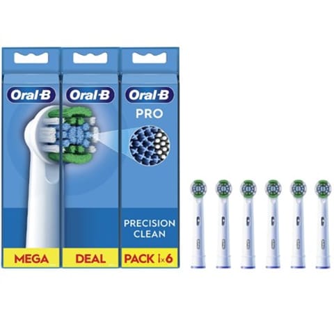 ⁨Oral-B | Precision Clean Brush Set | EB20RX-6 | Heads | For adults | Number of brush heads included 6 | White⁩ at Wasserman.eu