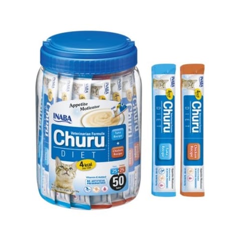 ⁨Przysmak Inaba CHURU DIET Tuńczyk i kurczak dla kota 50x14g⁩ w sklepie Wasserman.eu