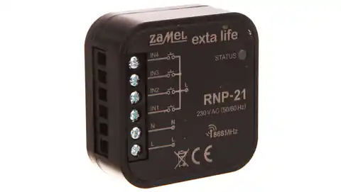 ⁨Radiowy nadajnik dopuszkowy 4-kanałowy 230V RNP-21 EXL10000020⁩ w sklepie Wasserman.eu