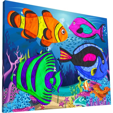 ⁨Obraz do wyklejania plasteliną, zestaw RYBY 0465-0016-99 Panta Plast⁩ w sklepie Wasserman.eu