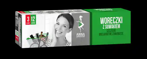 ⁨ANNA RESOURCEFUL ZIPPER BAGS 3L/A'12 BOX⁩ at Wasserman.eu