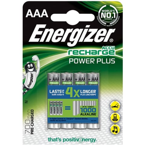 ⁨Akumulatorki Energizer Power Plus AAA HR3 700mAh (4)⁩ w sklepie Wasserman.eu