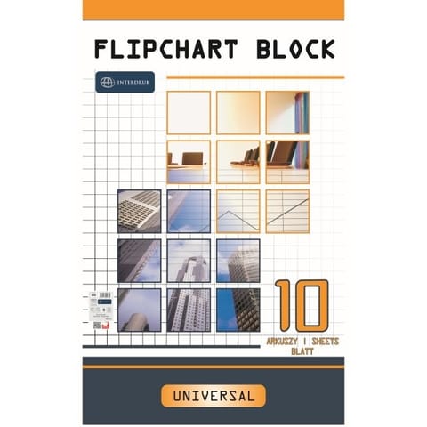 ⁨Blok do flipchartu Interdruk 64x100cm gładki (10)⁩ w sklepie Wasserman.eu