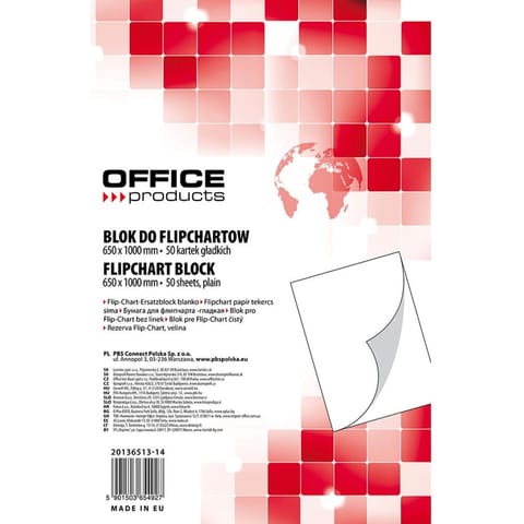 ⁨Blok do flipchartu Office Products 65x100cm gładki (50)⁩ w sklepie Wasserman.eu