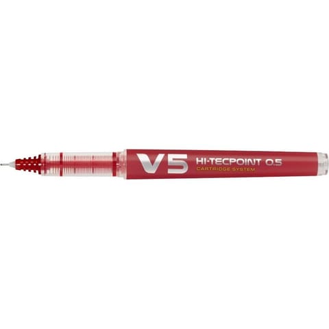 ⁨CIENKOPIS PILOT V5 HI-TECPOINT, CZERWONY⁩ w sklepie Wasserman.eu