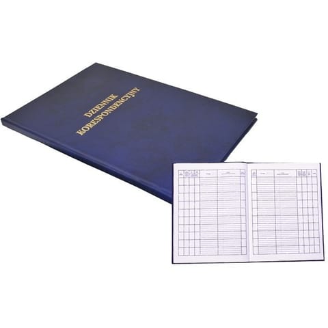 ⁨Dziennik korespondencyjny A4 192 kartki granatowy⁩ w sklepie Wasserman.eu