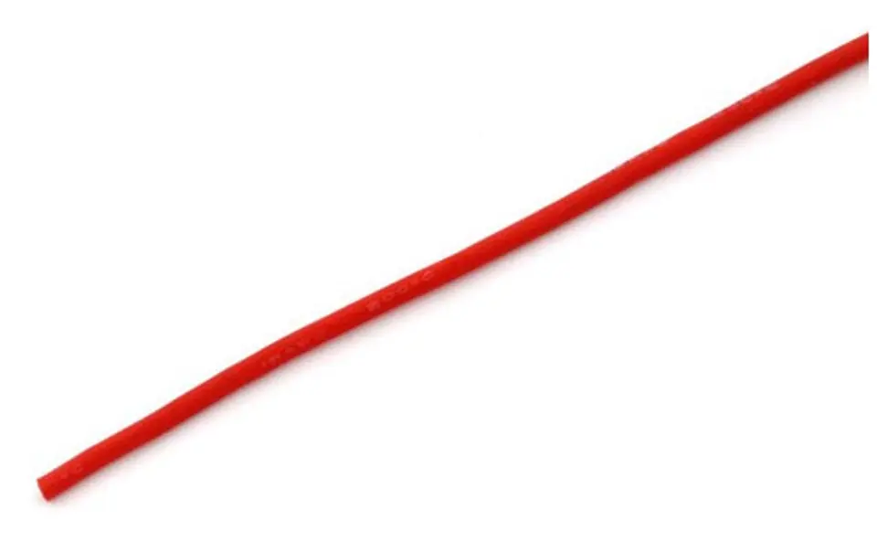 ⁨Silicone cable 0.75mm2 (18AWG) (red) 1m⁩ at Wasserman.eu