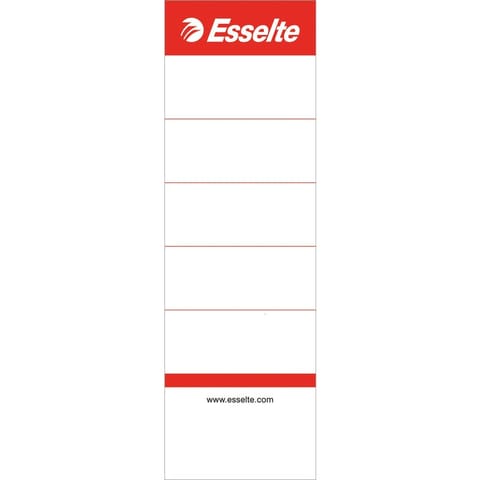 ⁨Spine binder labels 75mm (width 50mm) white 10pcs 810801 ESSELTE⁩ at Wasserman.eu