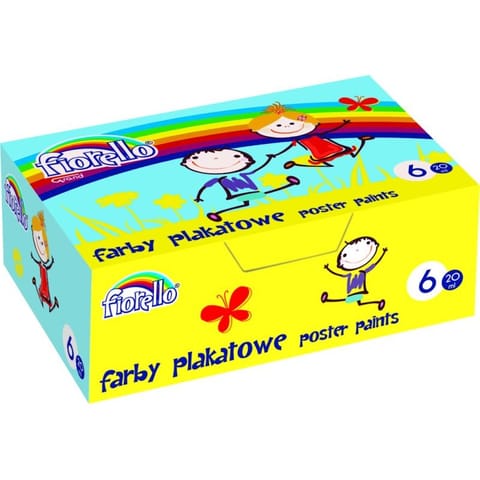 ⁨FARBY PLAKATOWE FIORELLO 20ml*6 KOLORÓW⁩ w sklepie Wasserman.eu