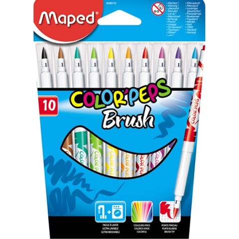 ⁨FLAMASTRY MAPED COLORPEPS BRUSH 10 SZT.⁩ w sklepie Wasserman.eu