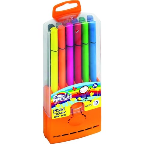 ⁨FLAMASTRY TRÓJKĄTNE FIORELLO 12 KOLORÓW⁩ w sklepie Wasserman.eu