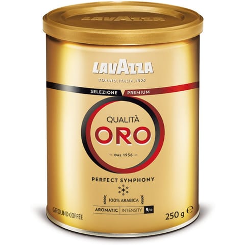 ⁨Lavazza Qualita Oro ground coffee 250g can⁩ at Wasserman.eu