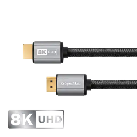 ⁨Kabel HDMI-HDMI 2.1 8K 3 m Kruger&Matz⁩ w sklepie Wasserman.eu