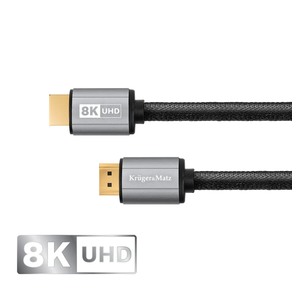 ⁨HDMI-HDMI 2.1 8K cable 3 m Kruger&Matz⁩ at Wasserman.eu