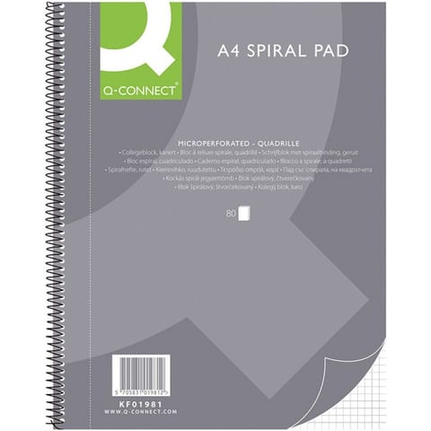 ⁨Kołonotatnik Q-Connect A4/80k kratka⁩ w sklepie Wasserman.eu