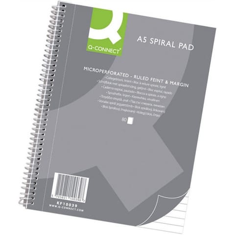 ⁨Kołonotatnik Q-Connect A5/80k linia⁩ w sklepie Wasserman.eu