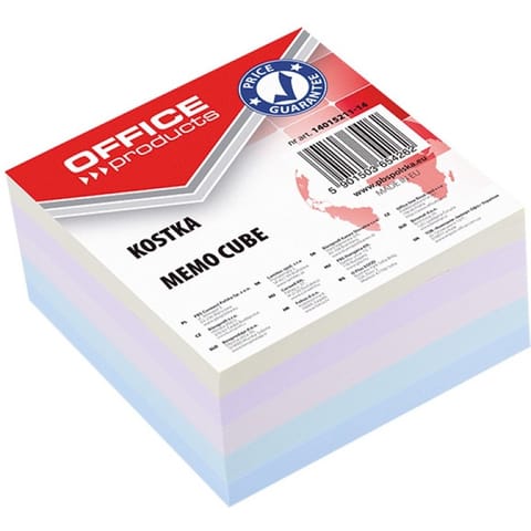 ⁨Kostka papierowa Office Products 85x85x40mm klejona kolor⁩ w sklepie Wasserman.eu