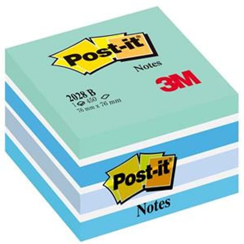 ⁨Karteczki Post-it 76x76mm (2028-B) niebieskie (450)⁩ w sklepie Wasserman.eu