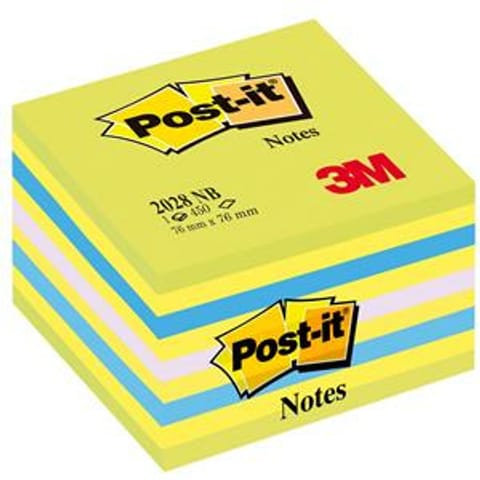 ⁨Karteczki Post-it 76x76mm (2028-NB) niebiesko-zielone (450)⁩ w sklepie Wasserman.eu