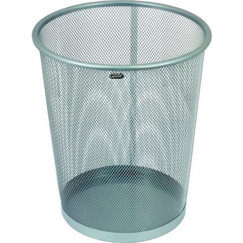 METALOWY KOSZ NA ŚMIECI 19L SREBRNY w sklepie Wasserman.eu