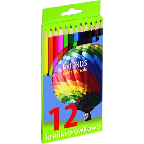 ⁨KREDKI OŁÓWKOWE 12 KOLORÓW⁩ w sklepie Wasserman.eu