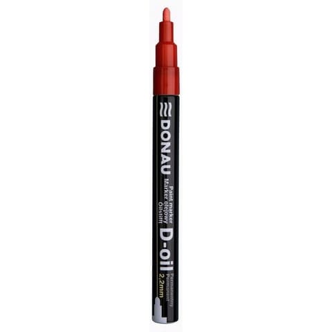 ⁨Marker olejowy Donau D-Oil 2.2mm czerwony⁩ w sklepie Wasserman.eu