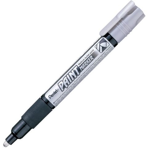 ⁨MARKER OLEJOWY PENTEL MMP20, SREBRNY⁩ w sklepie Wasserman.eu