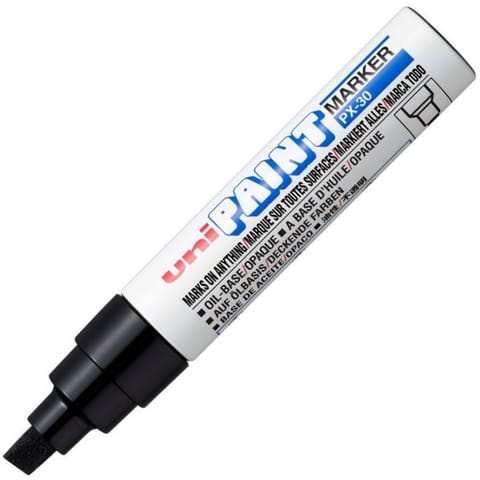 ⁨Oil marker UNI PX-30 black UNPX30/6CA⁩ at Wasserman.eu