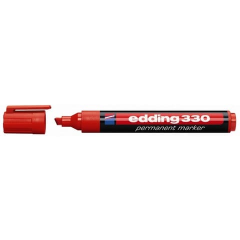 ⁨MARKER PERMANENTNY EDDING 330, CZERWONY⁩ w sklepie Wasserman.eu