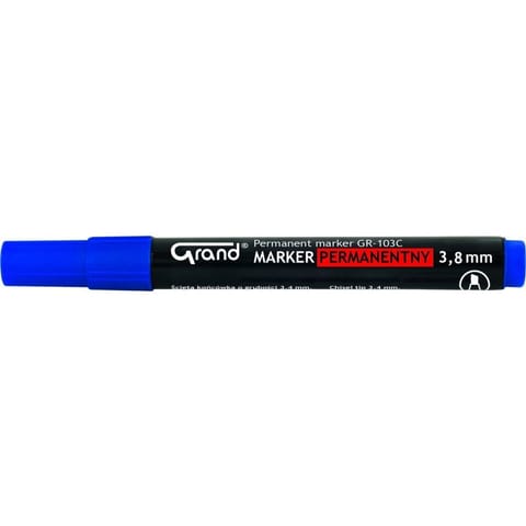 ⁨MARKER PERMANENTNY GRAND GR-103C NIEBIESKI⁩ w sklepie Wasserman.eu