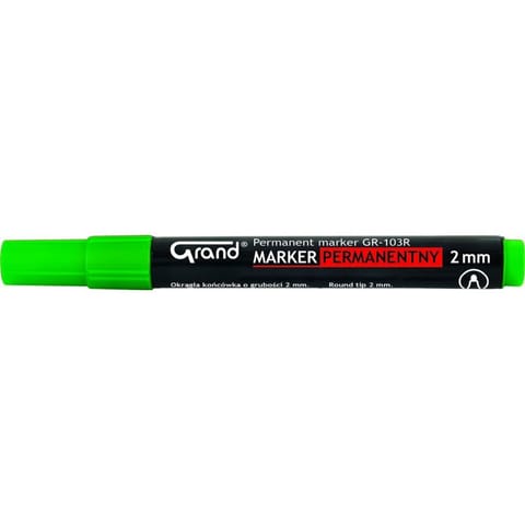 ⁨MARKER PERMANENTNY GRAND GR-103R ZIELONY⁩ w sklepie Wasserman.eu
