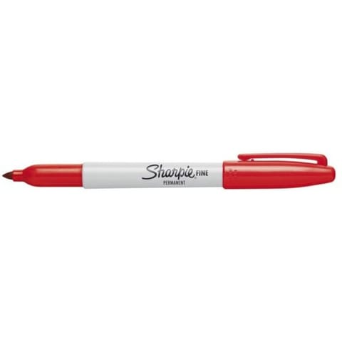 ⁨MARKER PERMANENTNY SHARPIE FINE CZERWONY⁩ w sklepie Wasserman.eu