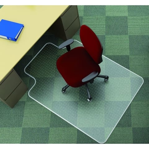 ⁨Mata pod krzesło Q-Connect "T" 914x1220mm na wykładzinę⁩ w sklepie Wasserman.eu