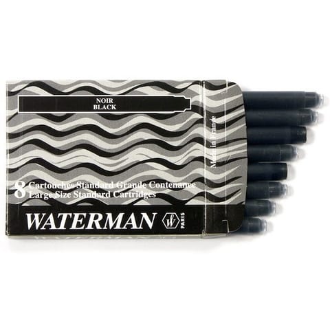⁨NABOJE ATRAMENTOWE WATERMAN STANDARD CZARNE (8)⁩ w sklepie Wasserman.eu