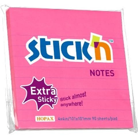 ⁨KARTECZKI STICK'N 101*101mm RÓŻOWE (90)⁩ w sklepie Wasserman.eu