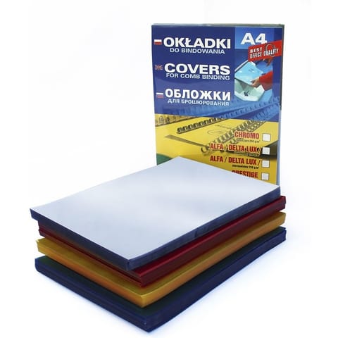 ⁨OKŁADKI DO BINDOWNICY A4/200µm TRANSPARENTNE (100)⁩ w sklepie Wasserman.eu