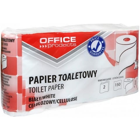 ⁨Papier toaletowy Office Products 15m 2w celuloza biały (8)⁩ w sklepie Wasserman.eu